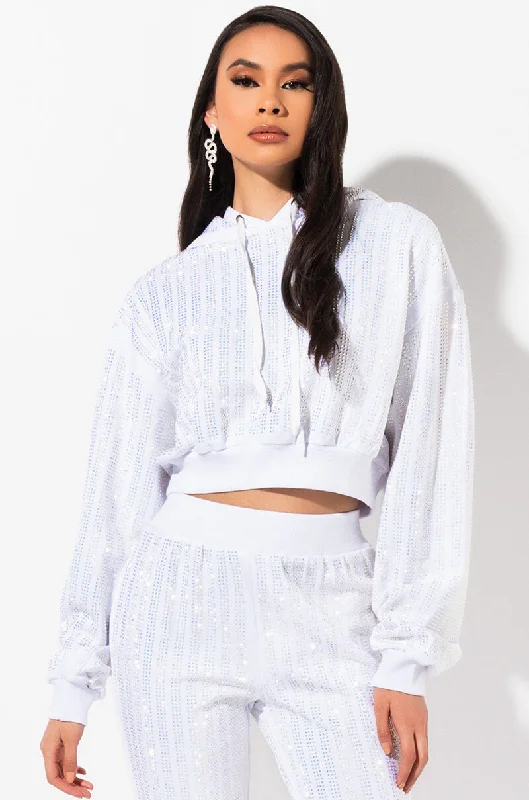 RUNAWAY RHINESTONE TOP WHITE