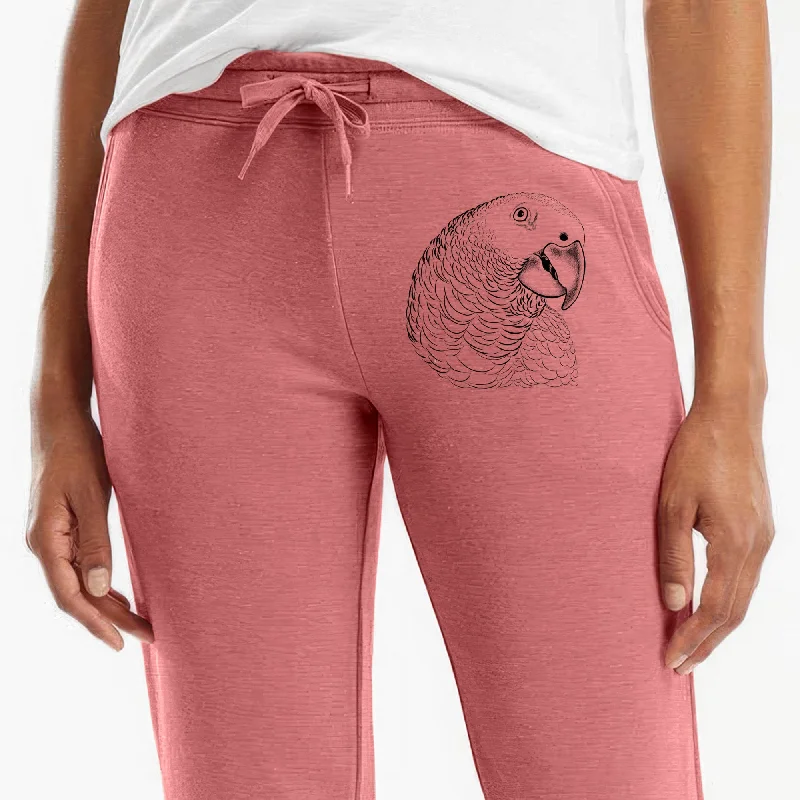 African Grey Parrot - Women's Cali Wave Jogger Sweatpants